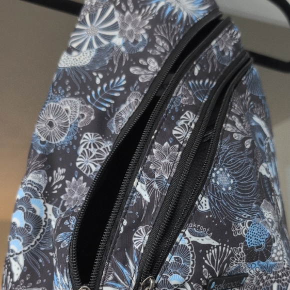 Sakroots Blue and Gray Patterned Sling Bag - Picture 3 of 6